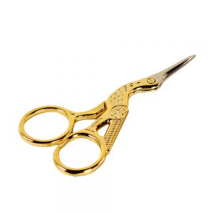 Gold Stainless Steel Embroidery Sewing Shears Cross Stitch Scissors Cutter