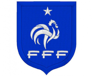 French Football Federation Machine Embroidery Design