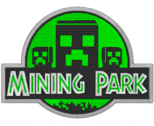 Mining Park Minecraft Machine Embroidery Design